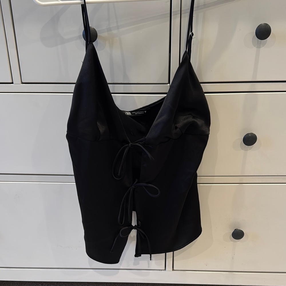 Zara Black Strappy Top